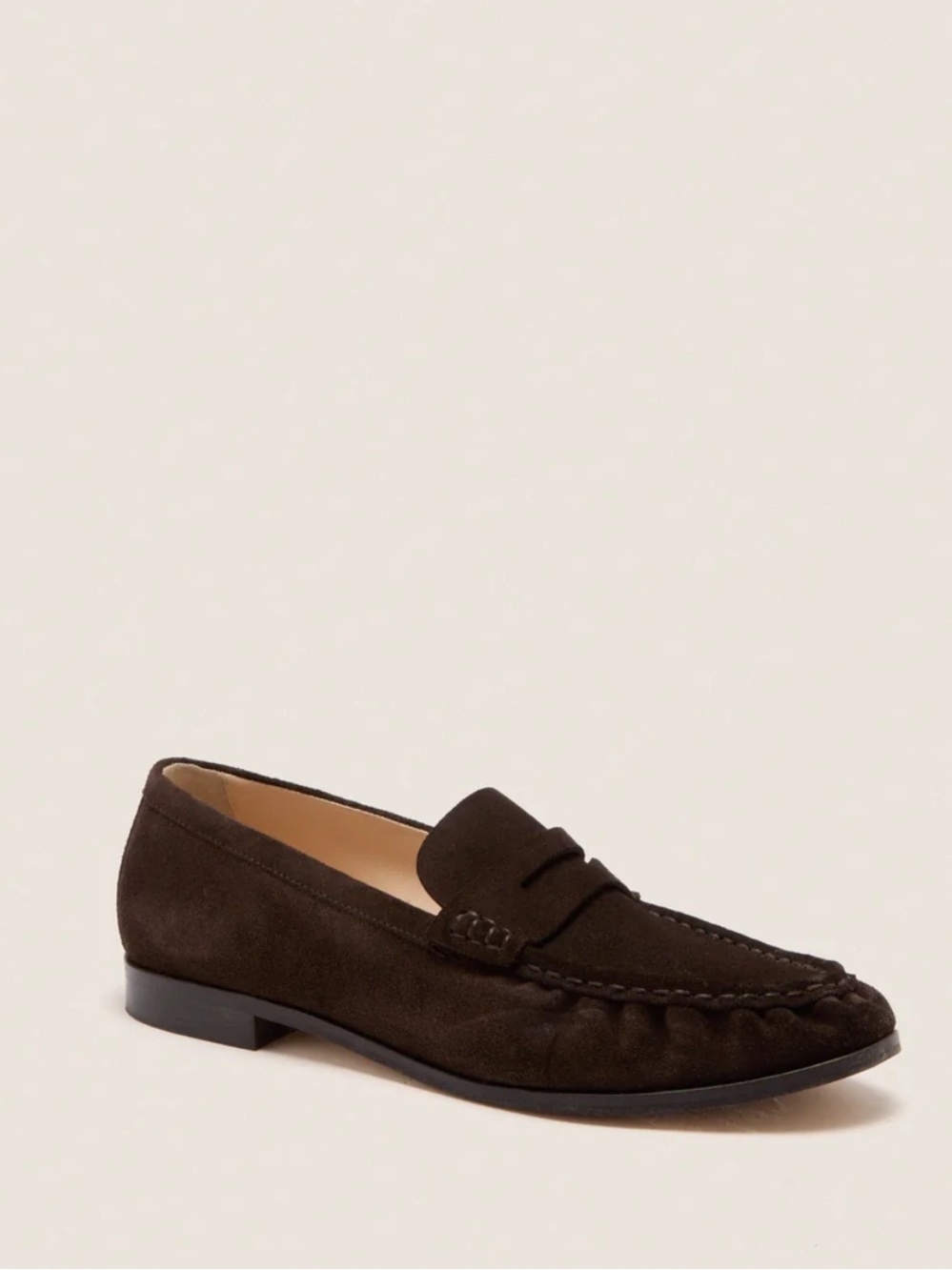 Tuckernuck chocolate suede Vivian loafer